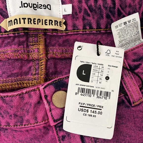 🔥DESIGUAL
Denim skirts sizes available large and xlarge pick your size New - Picture 6 of 7